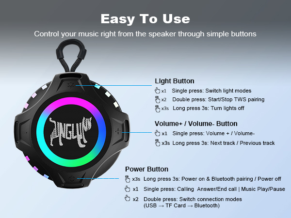 YYC Wireless Portable Bluetooth Speaker