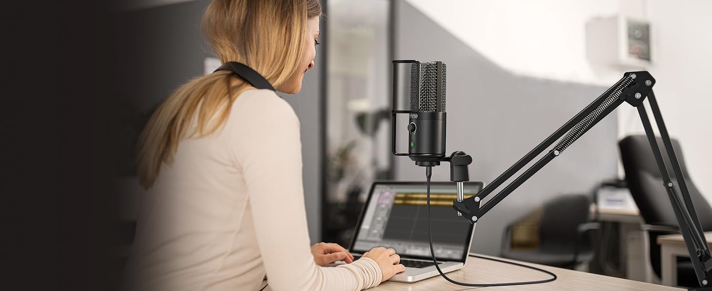 recording microphone boom arm