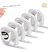 Phomemo P12 Label Tape Compatible with Dymo Label Maker Refills LT-100H LT-100T 200B, P12, P12PRO...