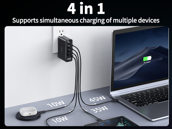 100w 4-in-1 USB C Charger