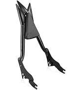 27” Adjustable Trident Detachable Black Sissy Bar Passenger Backrest Rear Pad for Harley Davidson...