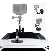 Selens Adjustable Car Magnetic Camera Mount Kit: 88MM Magnetic Base and 6inch Magic Arm, Magnet M...