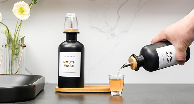 bathroom decor bathroom accessories mouthwash dispenser