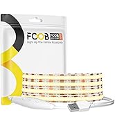 FCOB USB LED Light Strip 6.56FT, 5 Volt USB Powered Dimmable COB LED Tape Lights, 6000K Daylight ...