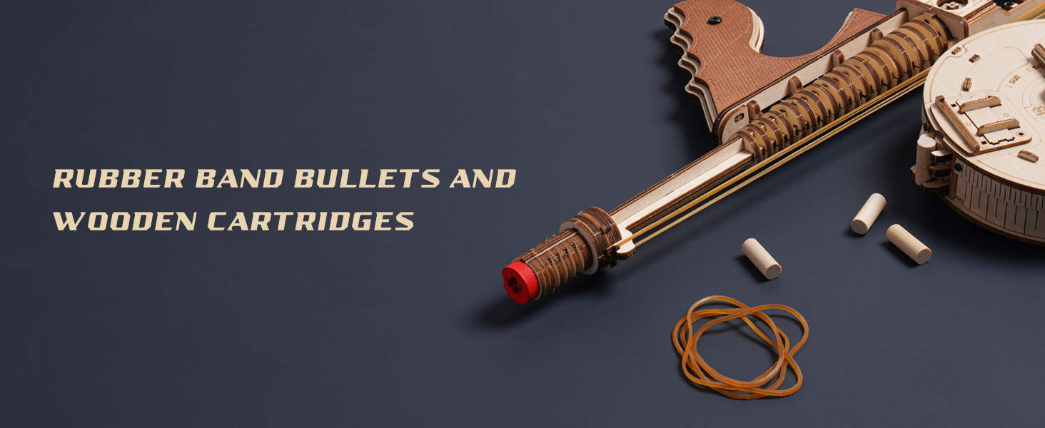 ROKR Rubber Bands Gun Toy DIY Building Model Kits