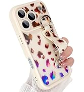 Jefonha Compatible with iPhone 17 Pro Max Case with Finger Hand Strap for Girls Women, Stylsih Co...