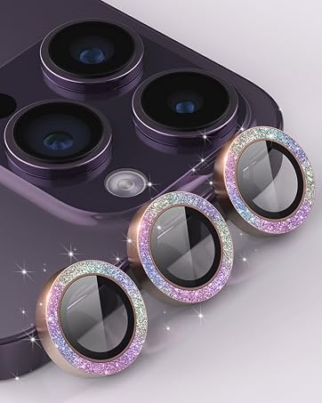 iphone 14 pro max camera lens protector purple