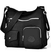 Multipurpose Hobo Purse for Women with Antitheft RFID, Waterproof Nylon Crossbody Bag Shoulder Ha...