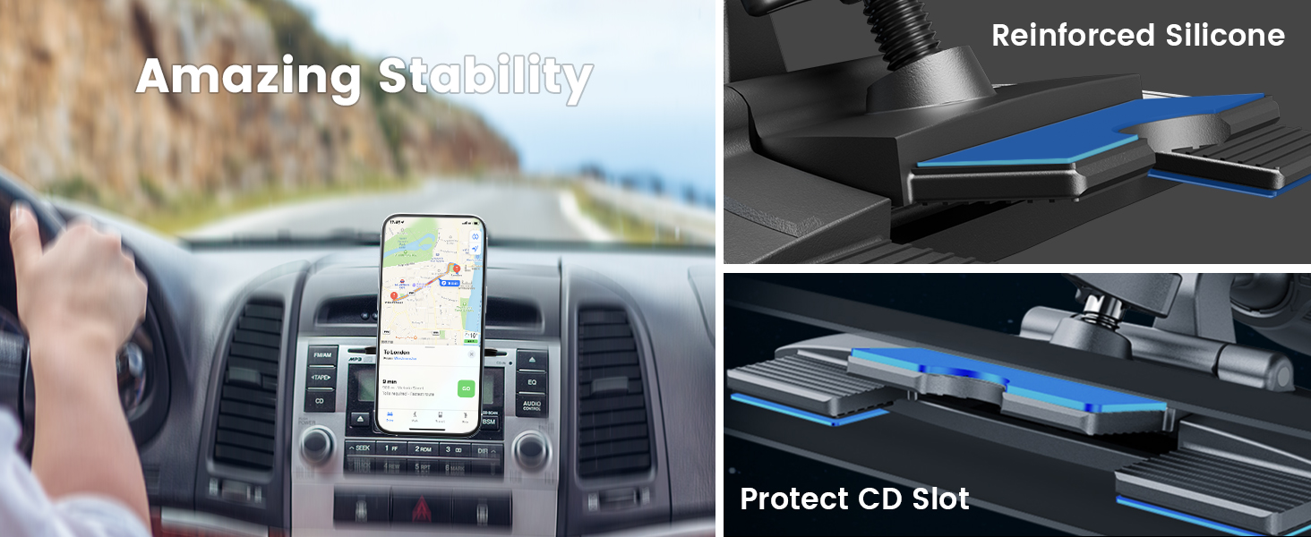 Magnetic CD Slot Holder