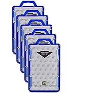 ID Stronghold - Pack of 5 - RFID Blocking Secure Badge Holder - Duolite 2 Card ID Holder - Poly C...
