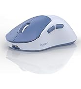 hunart H6 49g Wireless Mouse, Bluetooth &amp; 2.4GHz Rechargeable Mouse, Lightweight Silent Ergonomic...