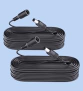 ANLINK 2 Pack 33ft 10M DC Power Extension Cable, 2PCS DC 12V Power Adapter Extension Cord 5.5mm x...