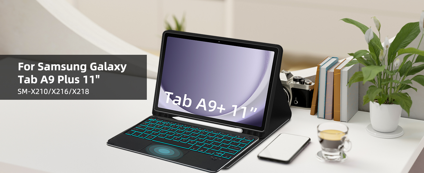 galaxy tab a9 plus case with keyboard