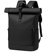 BJIAX Rolltop Backpack for Men Women, 24L/32L Expandable Backpack with Laptop Compartment, Water ...