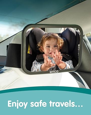 Double Award-Winning Car Mirror Baby 100% Shatterproof Baby Mirror Car Journeys