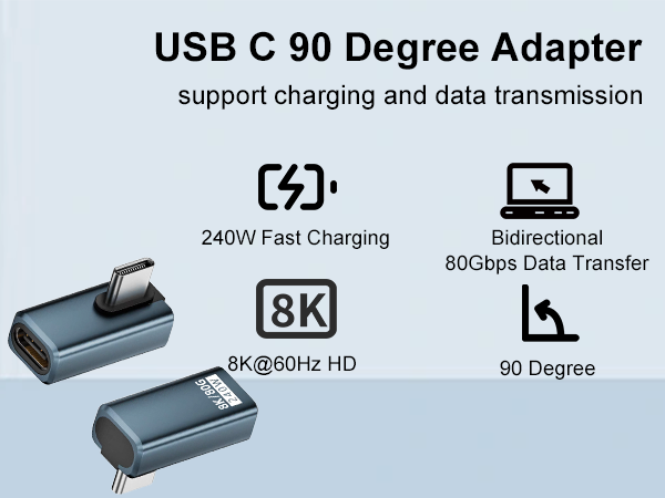 usb c 90 degree adapter 