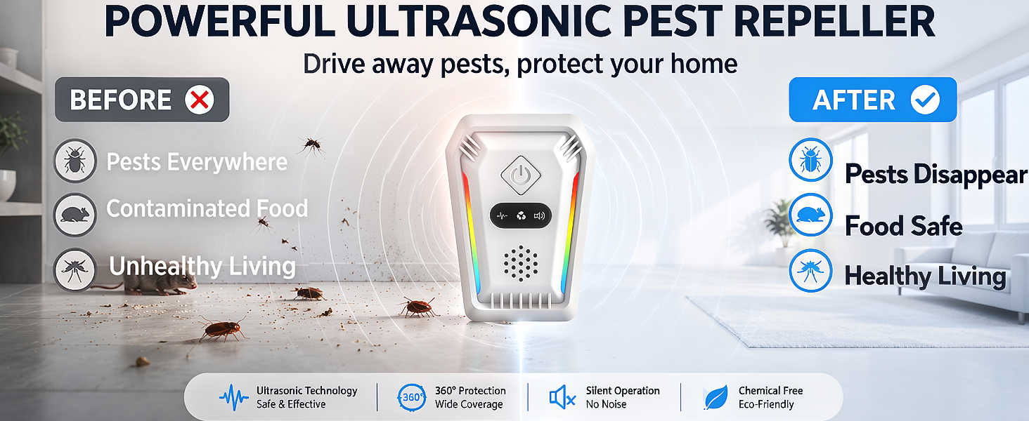 upgraded version ultrasonic repeller