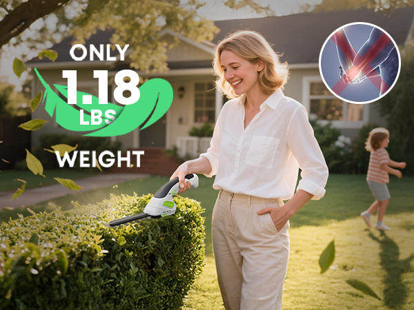 lightweight hedge trimmer