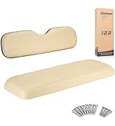 10L0L Deluxe Golf Cart Rear Seat Replacement Cushion for GTW, Soft Back Seat Kit for Yamaha, EZGO...
