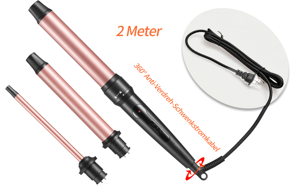 2 meters 360°Anti-tangle Swivel Power Cord