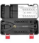 BILITOOLS 15PCS Universal Pulley Holder Tool Kit, 1/2-inch drive ratchet Adjustable Spanner Wrenc...
