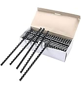 MYFULLY 100 Pack 21 Ring Plastic Comb Binding Spines | 1/2 Inch Diameter, 65 Sheet Capacity, A4, ...