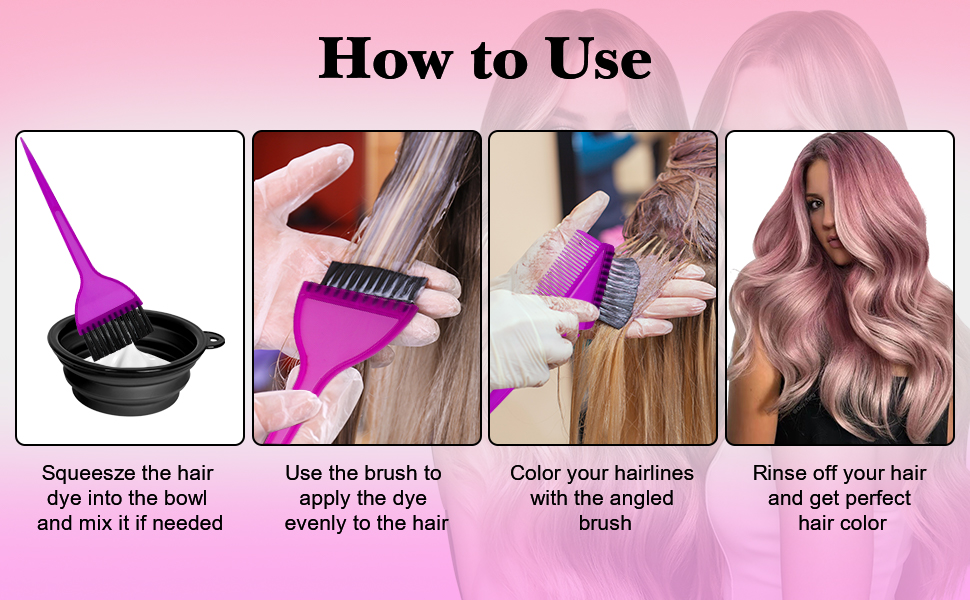 hair dye brush comb