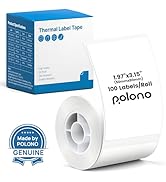 POLONO Thermal Labels for PM220S Label Maker, 1.97