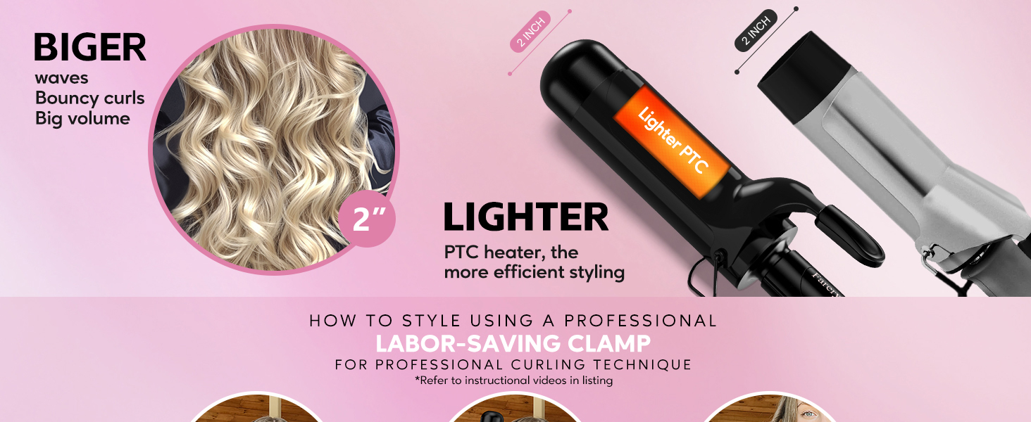 curling iron 2 INCH