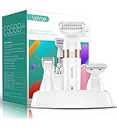 VOYOR Electric Shaver for Women Bikini Trimmer Hair Remover for Face Body, 5 in 1 Groomer Kit Lad...