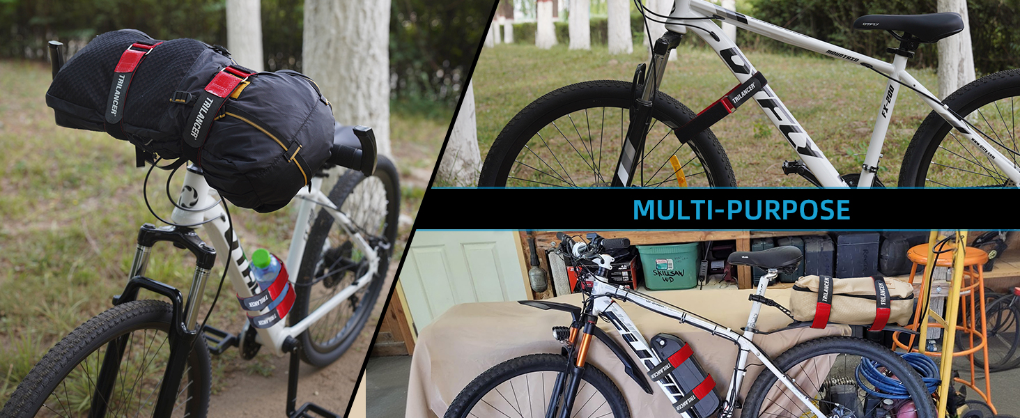 26&amp;#39;&amp;#39; x 1.5&amp;#39;&amp;#39; Trilancer Adjustable Bike Wheel Stabilizer Strap