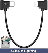 APAPATEK for Lightning to USB-C Data Cable for DJI Drone RC-N1/N2/N3 Controller, Link for iPhone ...