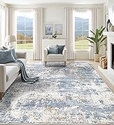 blue abstract rug