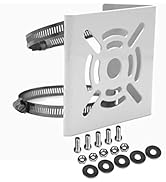 WiTi Universal Vertical Pole Mount for Security Camera, Solid Metal Bracket with Loops, Suitable ...