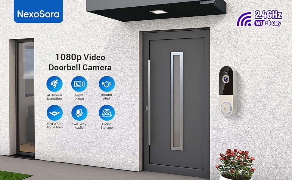 1080p Video Doorbell Camera
