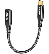1FT Short USB C Extension Cable, 40Gbps Data Transfer 8K@60Hz USB C 3.2 Monitor Extension Cord, 2...