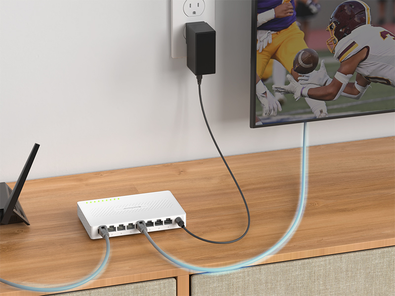 Connect the Ethernet Port of Your Wired Devices to the Network Switch