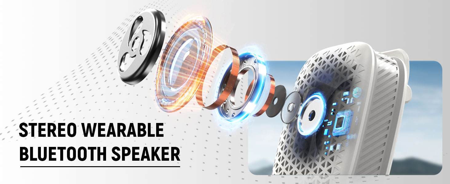 clip on speaker bluetooth