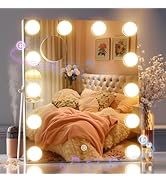 Hasipu Vanity Mirror with Lights and Bluetooth Speaker, 11.4