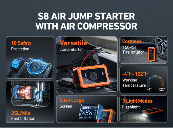 S8 Air Jump Starter
