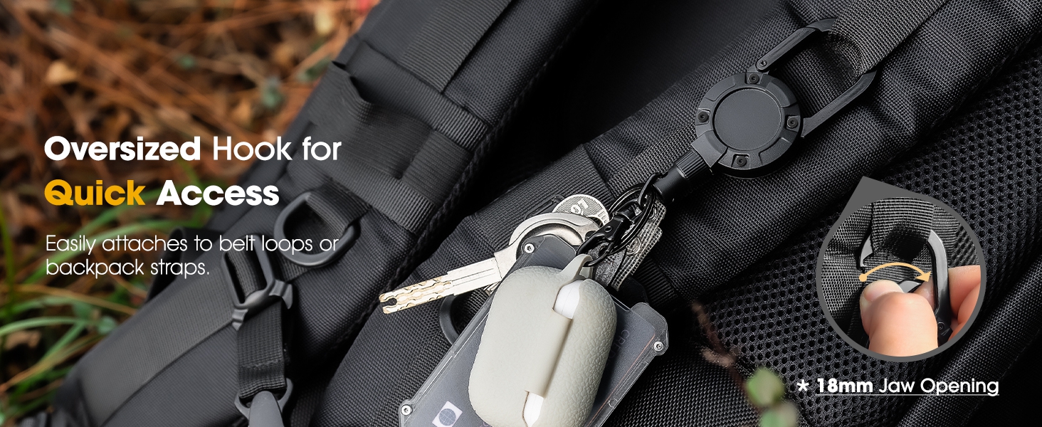 Oversize Hook For Quick Access