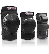 Adult/Kids Knee Pad Elbow Pads Wrist Pads Youth Protective Gear Set for Skateboarding Cycling Ska...