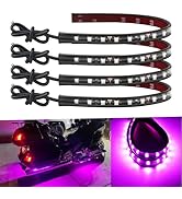 Car Led Strip Lights 12.75Inch Waterproof Led Light Strips for Cars Motorcycles Golf Cart Interio...