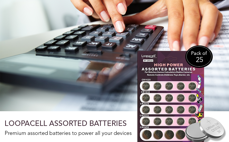 Assorted batteries