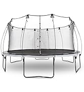 SKYWALKER TRAMPOLINES Epic Series 16 FT Round Outdoor Trampoline for Kids and Adults with Enclosu...