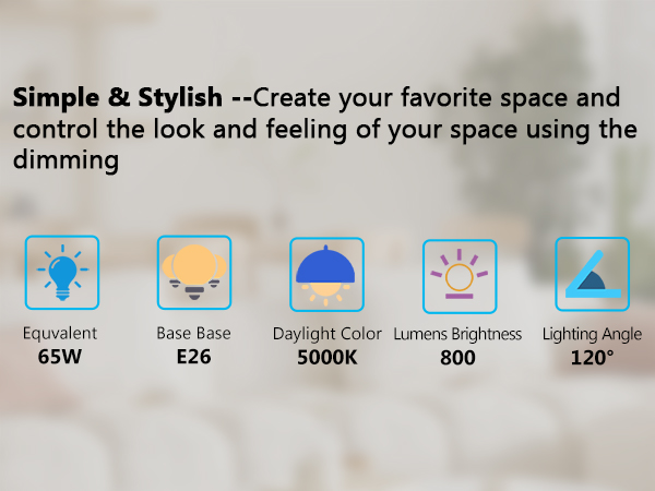 BR30 LED Light Bulbs 5000K 65W Equivalent