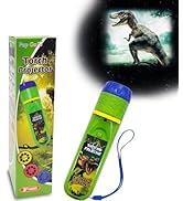 Pup Go Dinosaur Kids Flashlight Projector Torch with 3 Discs 24 Images, Cool Flashlight Projector...
