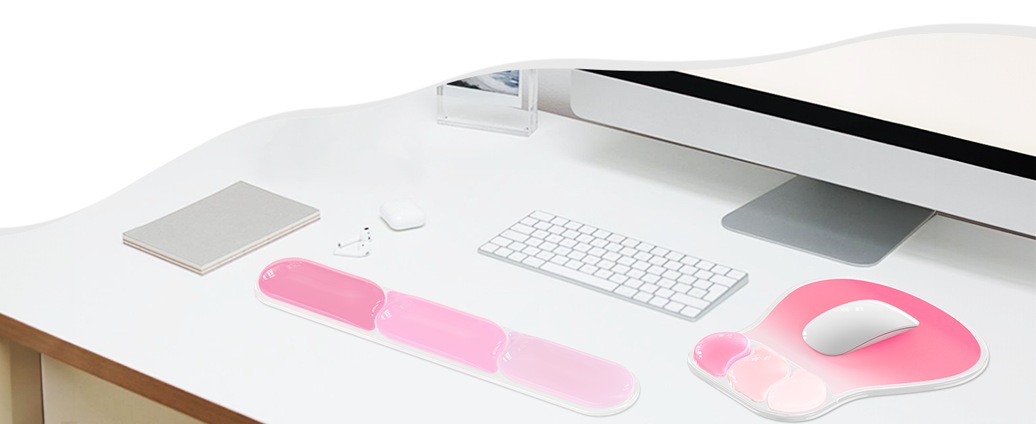 keyboard pad mouse wrist pad floral desk accessories