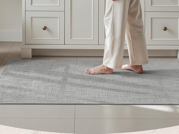Modern Woven Jacquard Bathroom Mat