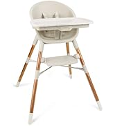 Skip Hop Baby High Chair 4-in-1 Convertible High Chair, EON, Oat